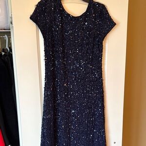 EUC Adrianna Papell Beaded Dress Size 12
